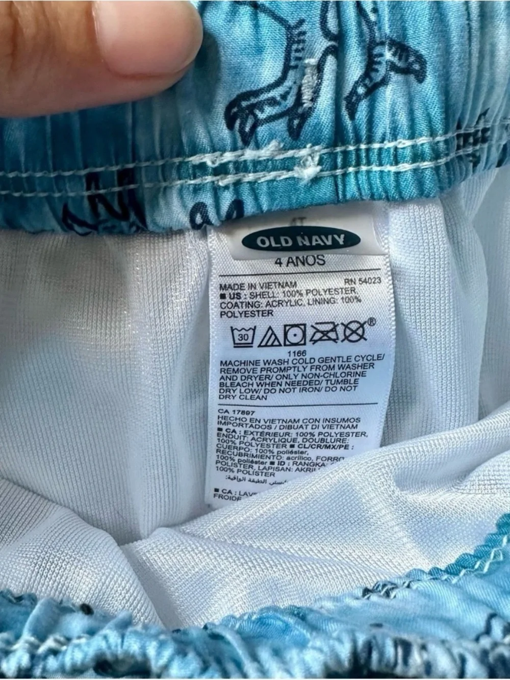 Old Navy Tie Dye Dinosaur Swim Set